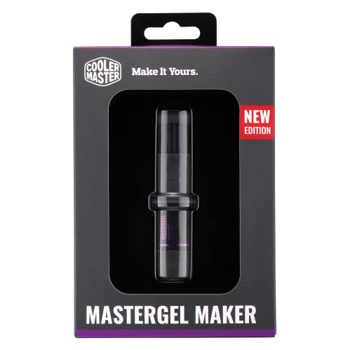 Cooler Master MasterGel Maker Надвисокоефективний термічний компаунд, нанотехнологічні алмазні частинки, ексклюзивний дизайн шприца з плоским соплом, висока провідність CPU/GPU W/m.k= 11 м для охолоджувачів CPU та GPU