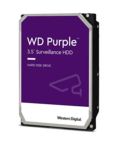 Внутрішній жорсткий диск Western Digital 4 ТБ WD Purple Surveillance - 5400 об/хв, SATA 6 Гбіт/с, 64 МБ кеш-пам'яті, 3,5