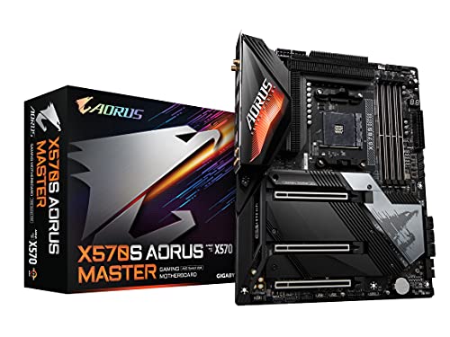 GIGABYTE X570S AORUS Master (AMD/ X570S/ Ryzen 5000/ ATX/PCIe 4.0/ SATA 20 Гбіт/с/USB 3.2/ Материнська плата)