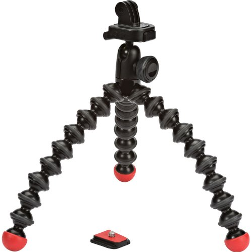 JOBY GorillaPod Action Video Tripod (чорний і червоний) - міцний, гнучкий, легкий штатив для GoPro HERO6 Black, GoPro HERO5 Black, GoPro HERO5 Session, Contour і Sony Action Cam