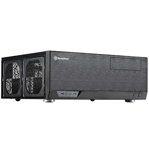 Технологія SilverStone GD09B Корпус комп’ютера для домашнього кінотеатру (HTPC) із штучним алюмінієм для материнських плат ATX/Micro-ATX GD09B-x