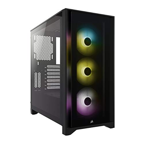 Корпус ПК Corsair iCUE 4000X RGB Mid-Tower ATX - чорний