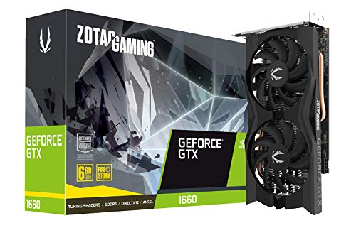 ZOTAC Gaming GeForce GTX 1660 6 ГБ GDDR5 192-розрядна ігрова відеокарта, суперкомпактна, ZT-T16600K-10M