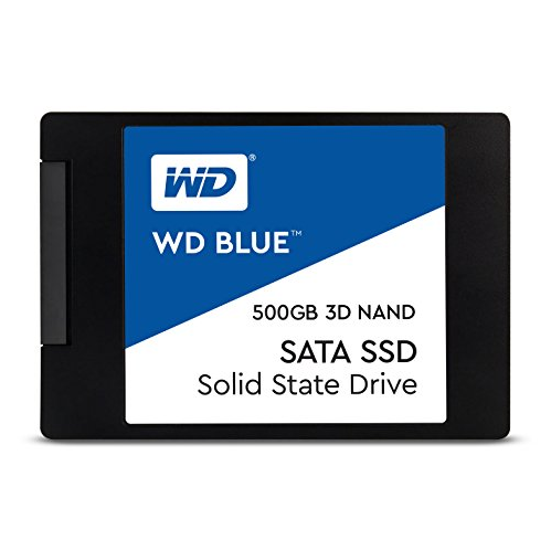 Western Digital 500GB WD Blue 3D NAND Internal PC SSD - SATA III 6 Гбіт/с, 2,5