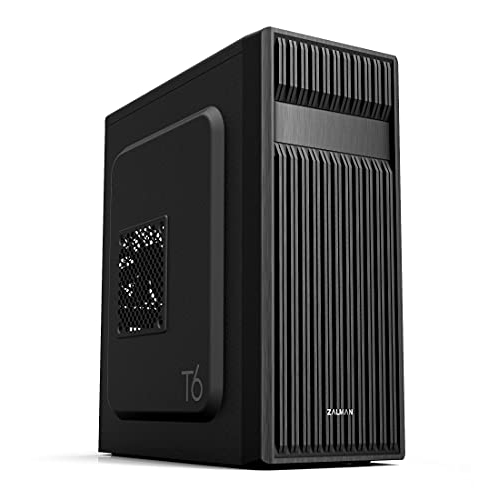 Комп’ютерний корпус Zalman T6 ATX Mid Tower, попередньо встановлений 120-мм вентилятор, 5.25 ODD, USB 3.0, сітчастий дизайн з малюнком, mATX ITX для ігрової робочої станції, чорний