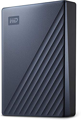 Портативний зовнішній жорсткий диск WD 5TB My Passport Ultra Blue, сумісний з USB-C і USB 3.1 - WDBFTM0050BBL-WESN