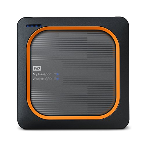 Зовнішній портативний накопичувач WD 1TB My Passport Wireless SSD, WiFi USB 3.0, до 390 МБ/с - WDBAMJ0010BGY-NESN