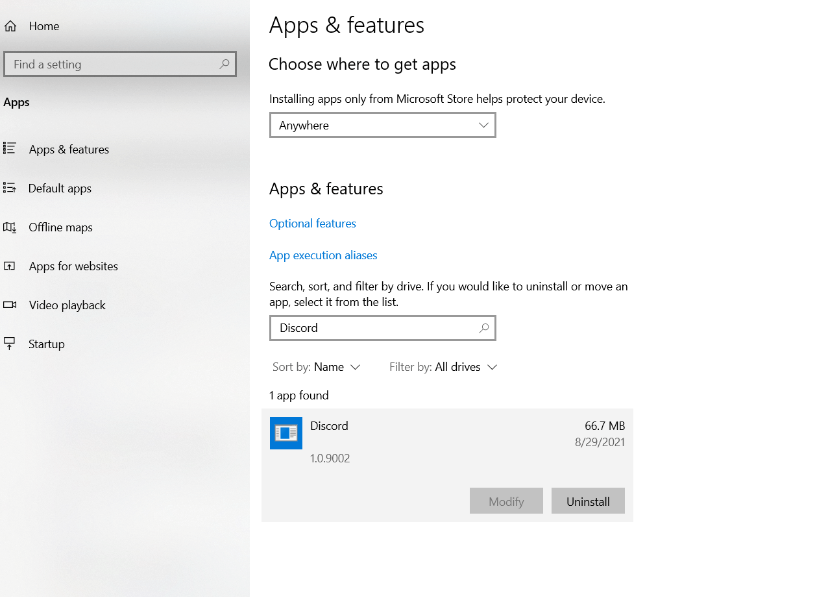 програми та функції < >” width=”814″ height=”597″ class=”alignnone size-full wp-image-367″ />розбрат”/></p>
<h2><strong>Видалення Discord на Mac (</strong><strong>Крок за кроком)</strong></h2>
<ol>
<li>Виберіть ярлик док-станції.</li>
<li>Знайдіть Finder і виберіть категорію Applications.</li>
<li>Знайдіть і виберіть програму Discord.</li>
<li>Перетягніть програму Discord у кошик. Вставте це.</li>
<li>Очистіть кошик або відкрийте його, клацніть правою кнопкою миші Discord і виберіть «<strong>Негайно видалити</strong>.”</li>
<li>Тепер програму Discord потрібно очистити та видалити з вашої системи Mac.</li>
</ol>
<h2><strong>Видалення Discord на iPhone та iPad (</strong><strong>Крок за кроком)</strong></h2>
<p><img loading=