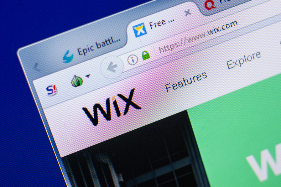 Домашня сторінка Wix
