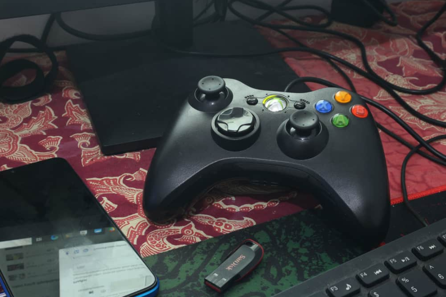 Геймпад, стік, контролер xbox 360 колір чорний