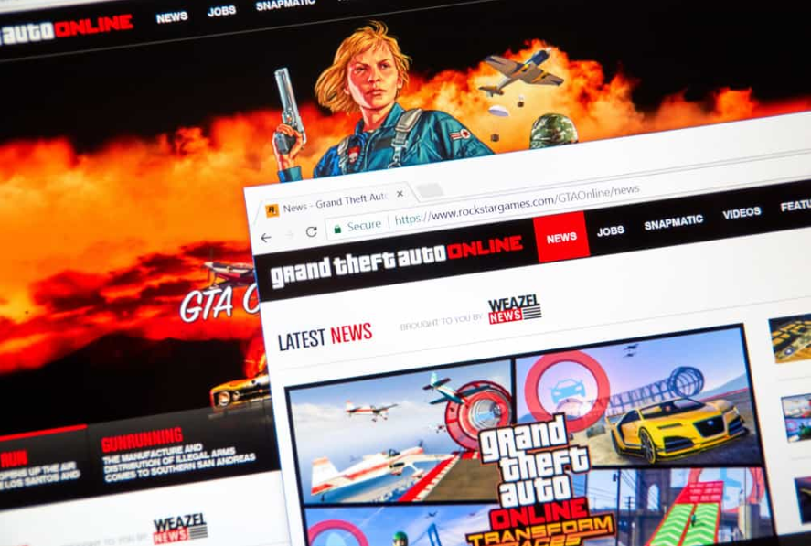 Домашній веб-сайт Grand Theft Auto Online