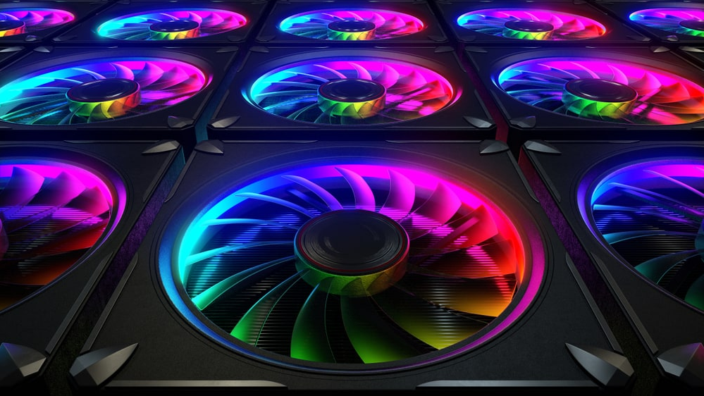 Комп'ютерний кулер з RGB LED підсвічуванням