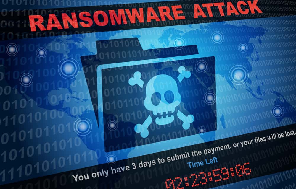 Ransomware Attack шкідливих хакерів у всьому світі фону