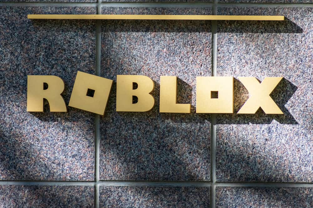 Логотип знака Roblox у штаб-квартирі