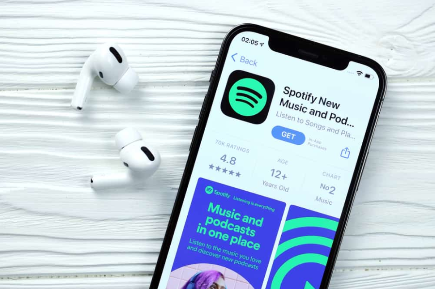 Додаток spotify з Airpods