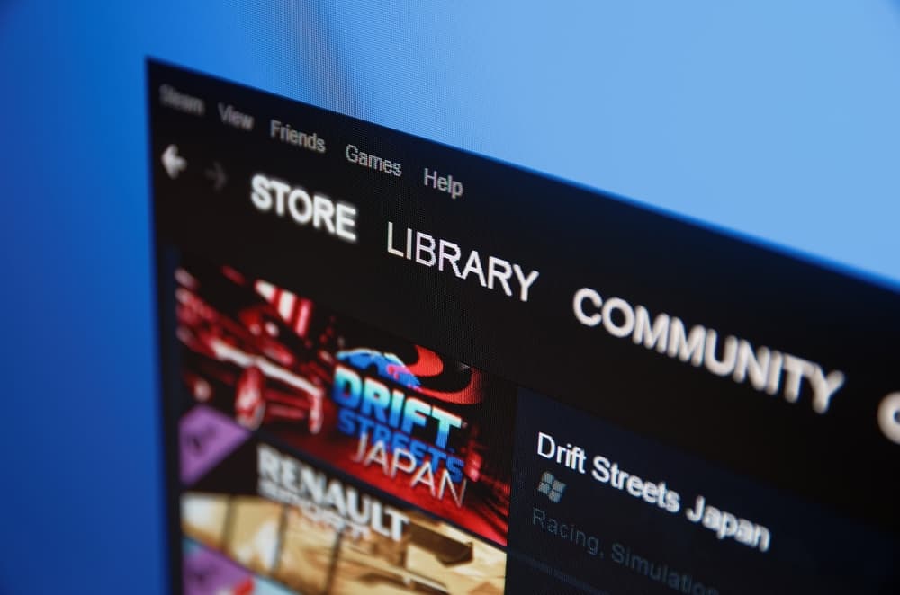 Головна сторінка магазину Steam через клієнт Steam