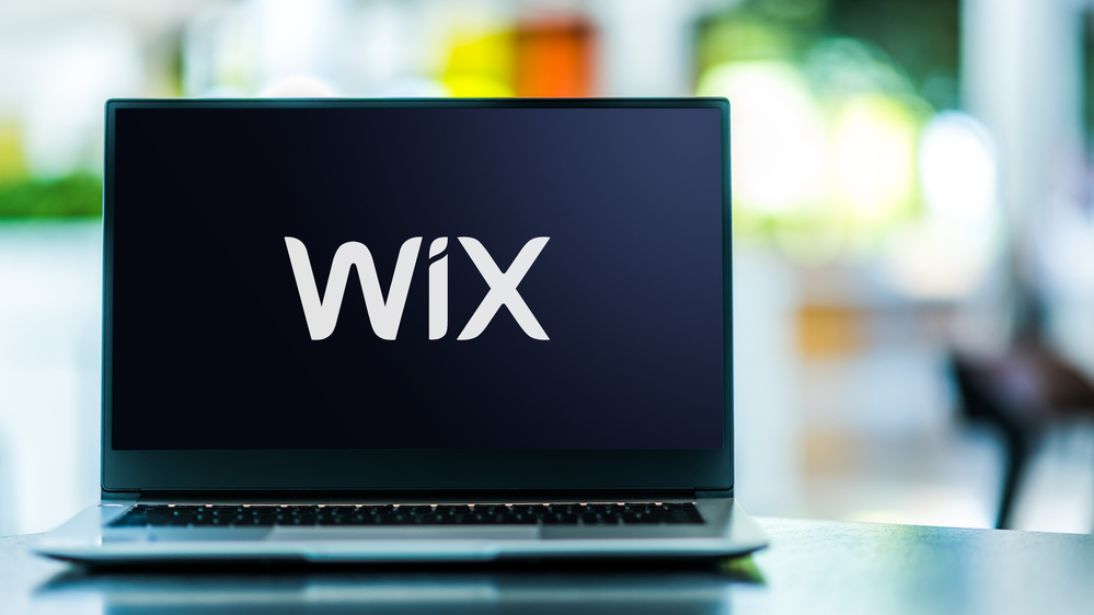 Wix на ноутбуці