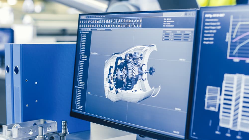 Зйомка крупним планом 3D-моделі CAD